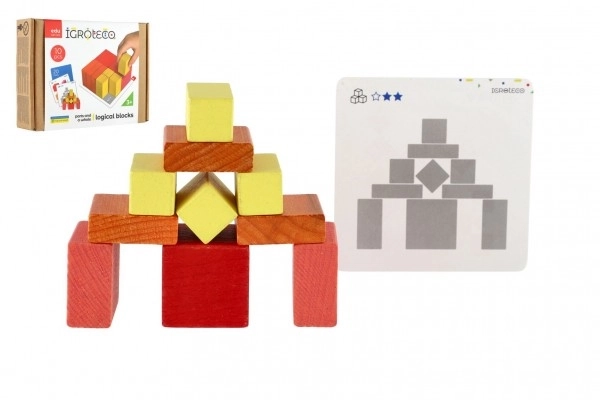 Wooden Puzzle and Construction Set