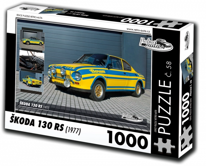 Retro Cars Puzzle Škoda 130 RS