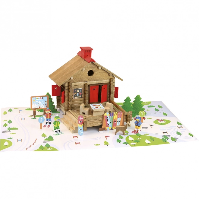 Wooden Construction Set - Ski Resort