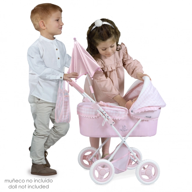 Foldable Doll Stroller with Parasol and Accessories Niza 2022