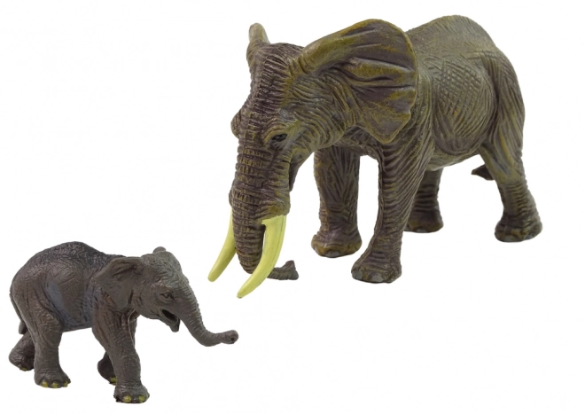 Elephant and Calf Figurine Set from Animal World