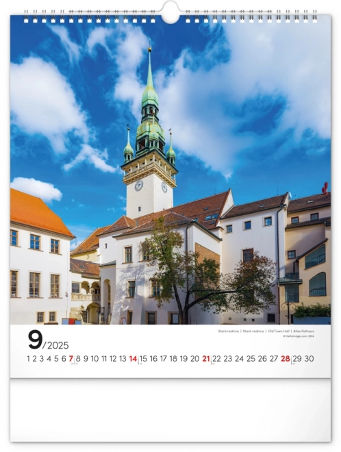 Wall Calendar Brno 2025