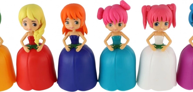 Bloemenfee – pop 12 cm met draaibare rok, mix varianten