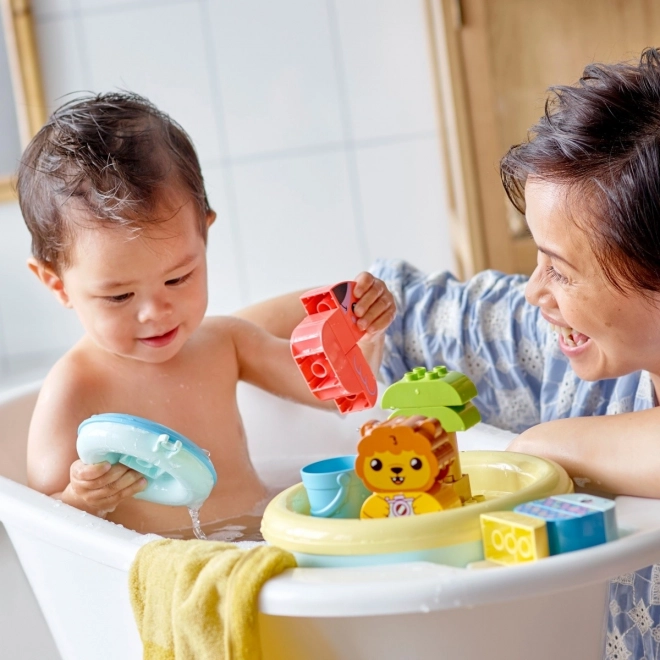 Duplo Bath Time Fun: Floating Island with Animals