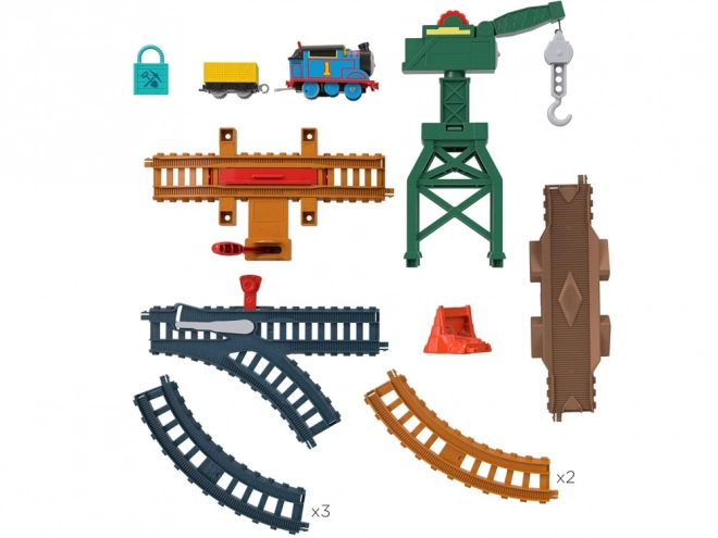 Thomas & Friends Set with Motorized Engine and Crane