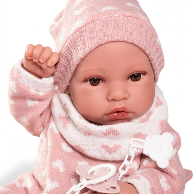 Erika - Poupée Réaliste Bébé avec Corps Entièrement en Vinyle 42 cm