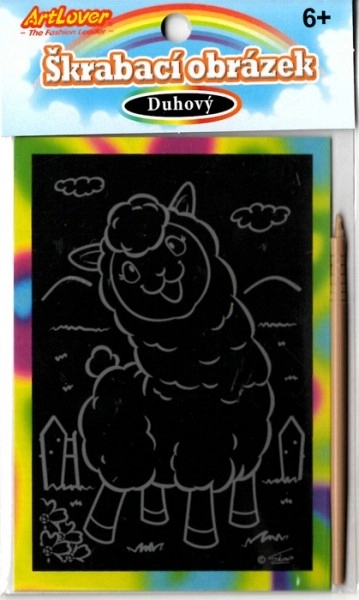 ArtLover Rainbow Scratch Picture Llama