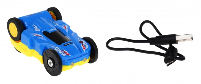 Interactive Racing Track with Tunnel and Dual-Sided Car for Kids 3+