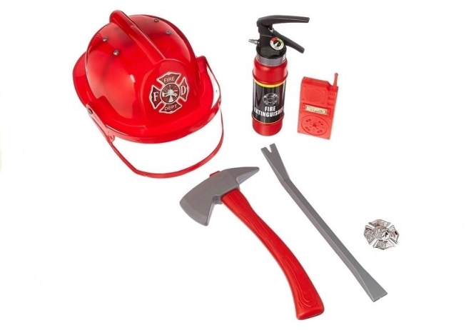 Firefighter Costume for Kids with Helmet and Accessories