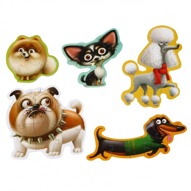 Puzzlika Dogs 5 in 1 Puzzle Set