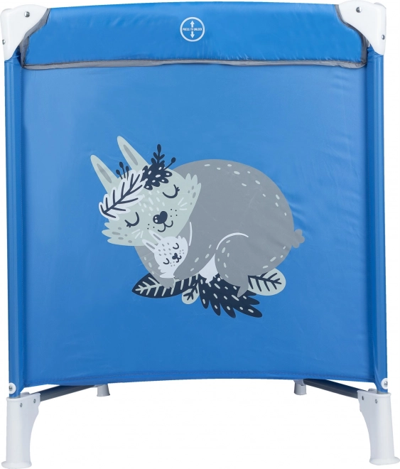 Travel Cot Love with Bunny - Blue