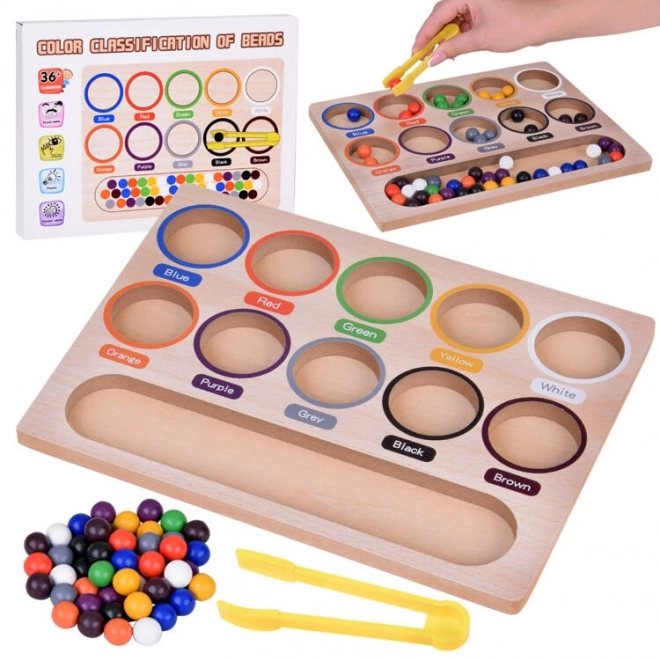 Montessori Colorful Beads Mosaic Puzzle