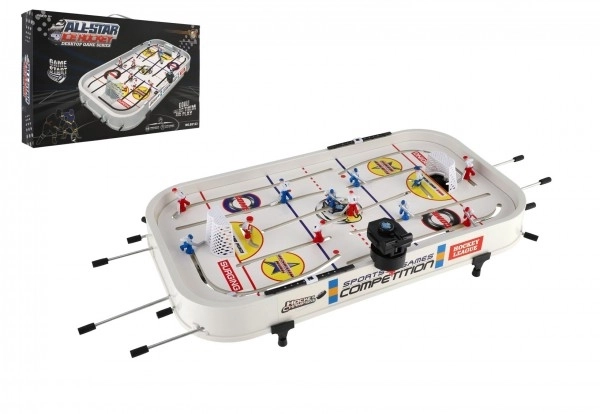 Table Hockey Game with Metal Rods