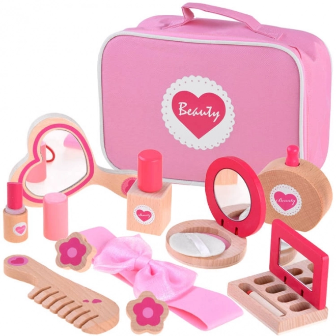 Kids Beauty Case with Wooden Accessories