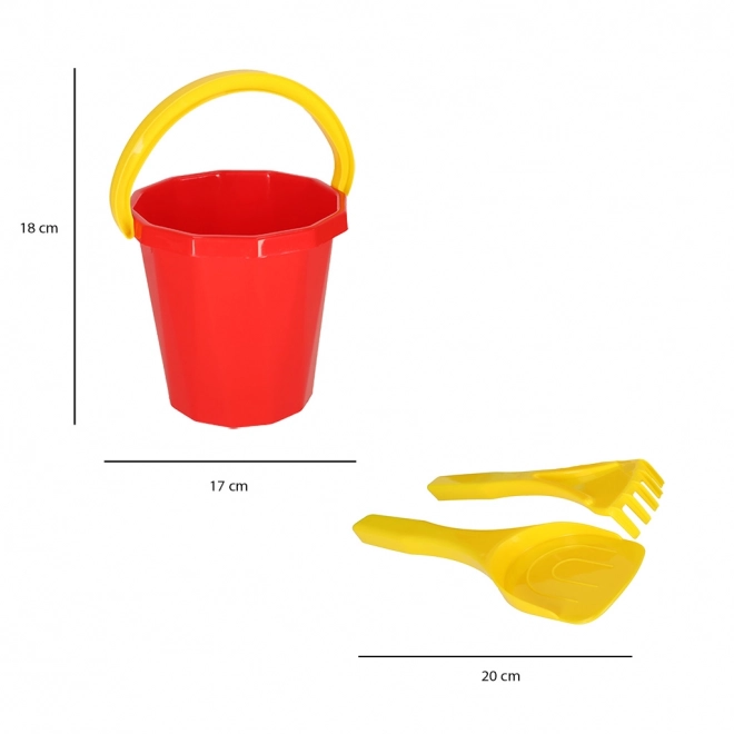 Sand Toy Set with Bucket and Molds