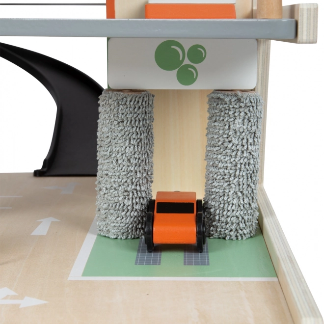 Wooden Racing Parking Lot Small Foot