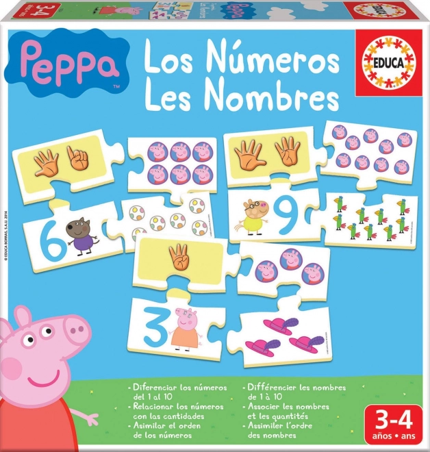 Peppa Pig Counting Puzzle Set by EDUCA