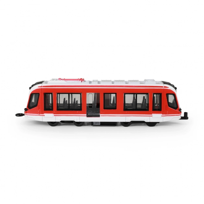 Metal Red Tram Toy