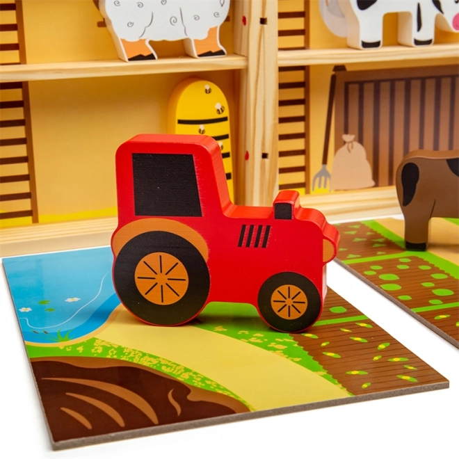 Farm Animal Playset Box by Bigjigs Toys