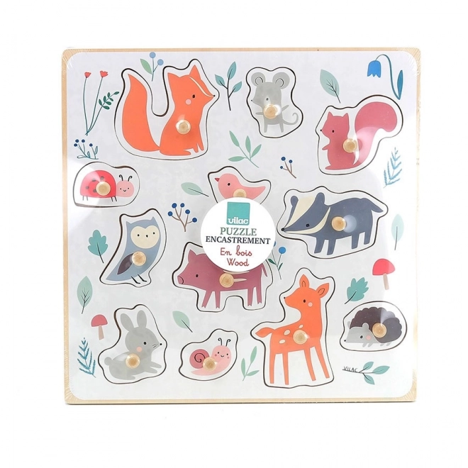 Woodland Animals Puzzle with Handle by Sarah Betz