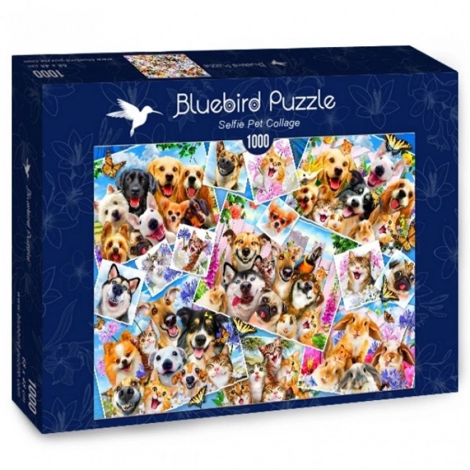 Bluebird Animal Selfie Collage Puzzle 1000 Pieces