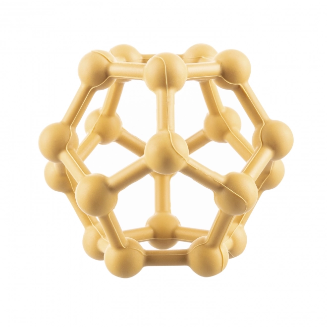 Silicone Teether Atom Mustard Yellow