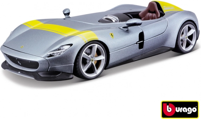 Ferrari Monza SP1 ezüst/kék fém modell 1:24
