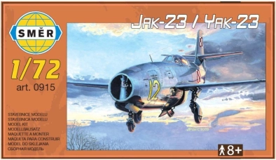 Modello in plastica del caccia Jakovlev Jak-23
