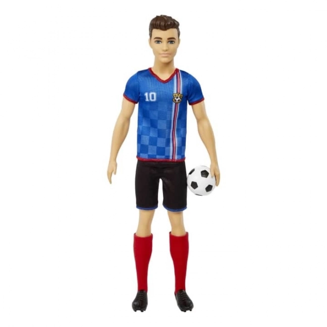 Ken Soccer Doll in Blue Jersey