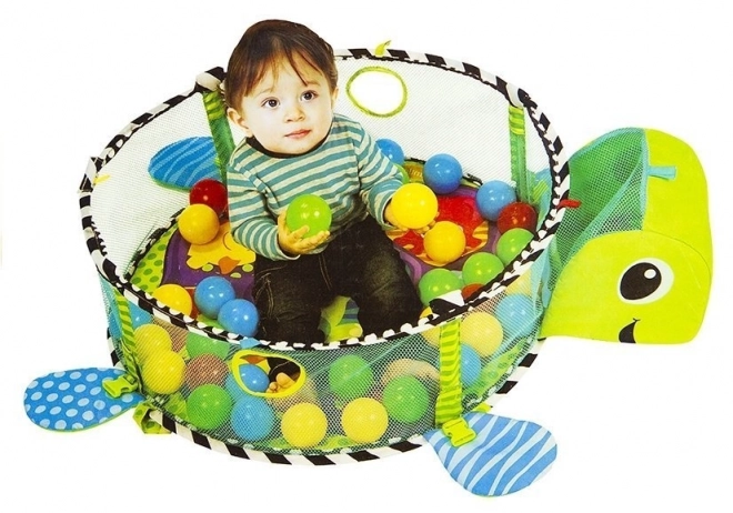 Educational Baby Turtle Play Mat 3-in-1 Ball Pit