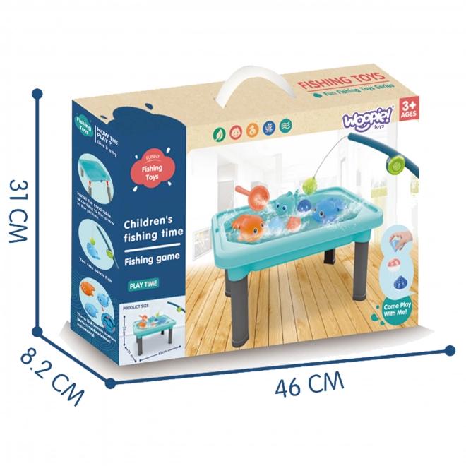 Woopie 3-in-1 Water Table Sandbox Fishing Game Playset