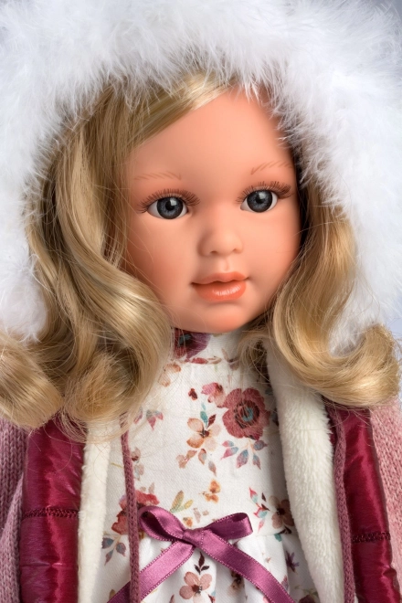 Realistic Doll Lucia with Soft Cloth Body - 40 cm