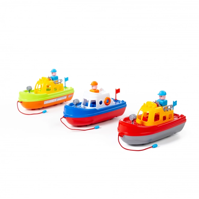 Polesie Pull-Back Boat 30cm