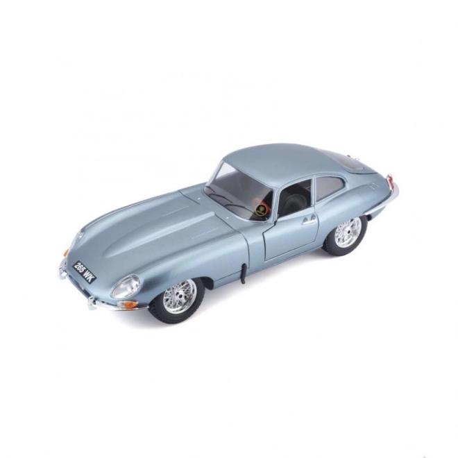 Bburago Jaguar E-Type Coupe Metallic Silver Blue