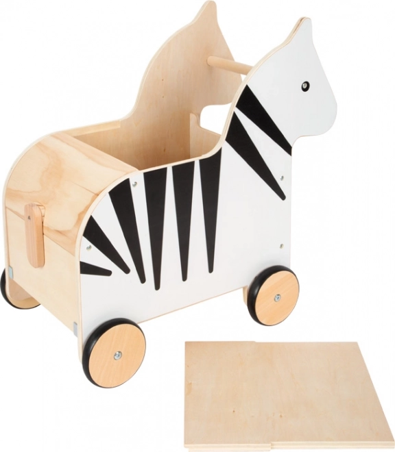 Small Foot Toy Storage Box Zebra Wildlife