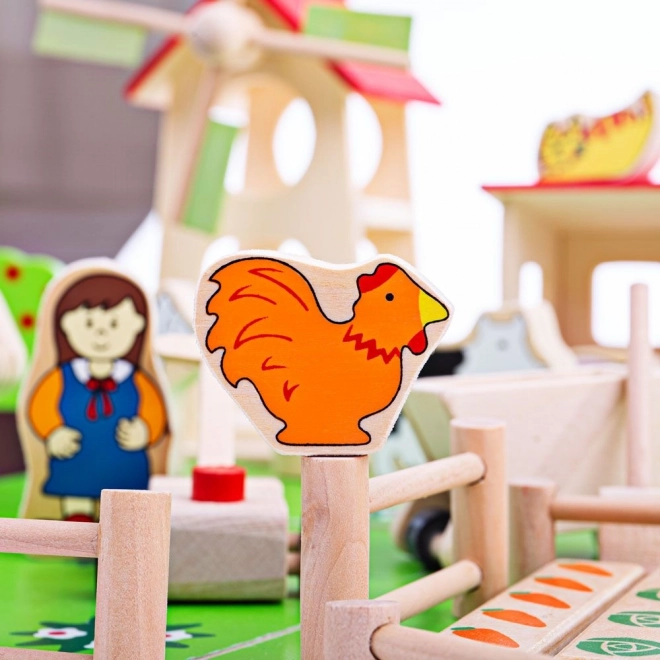 Large Wooden Farm Playset