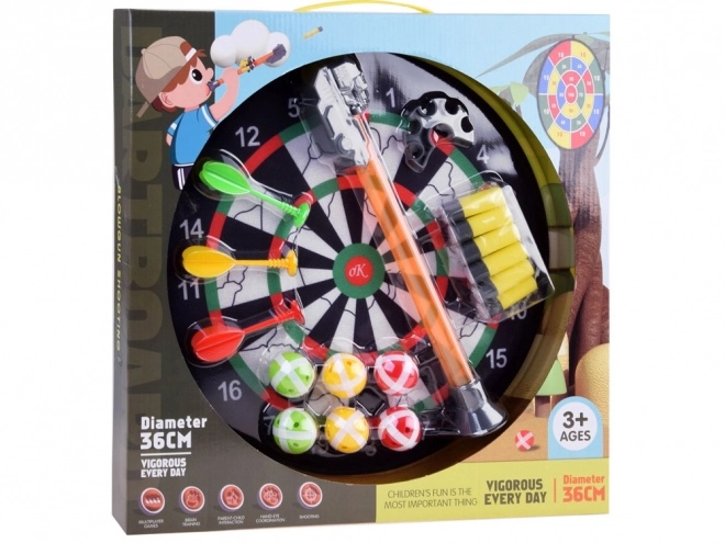 Velcro Dart Game Set with Foam Darts and Balls