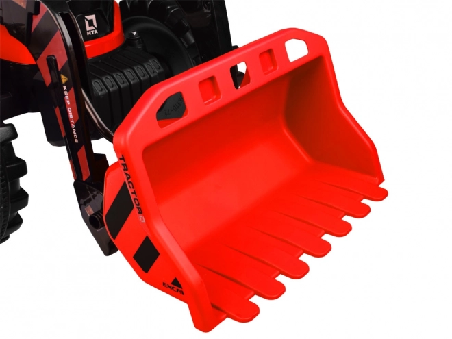 Large electric tractor with trailer and bucket for children