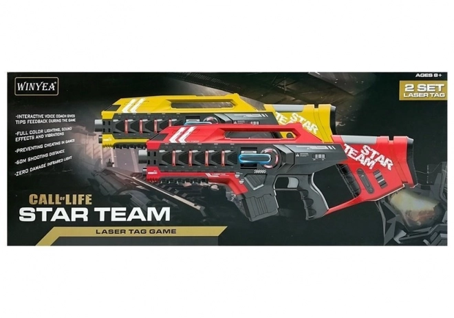 Set di Pistole Laser Tag per 4 Squadre in Due Colori