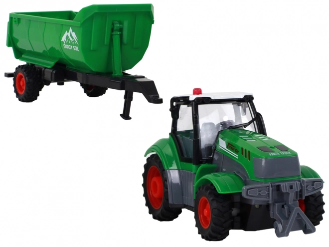 Remote Control Tractor with Trailer and Lights