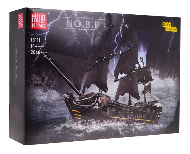 Pirate Ship Building Blocks Black Sail Set