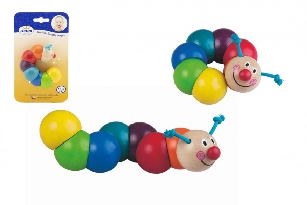 Colorful Wooden Caterpillar by Detoa