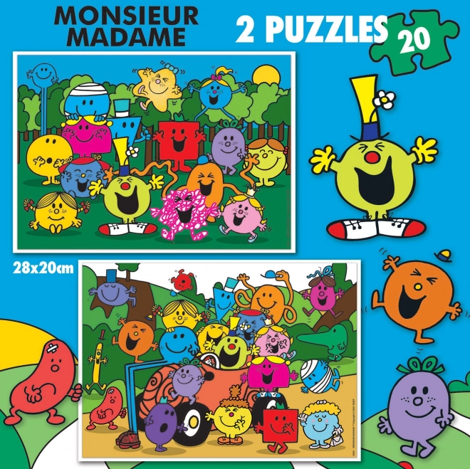 Educa Puzzle Monsieur Madame Twin Set