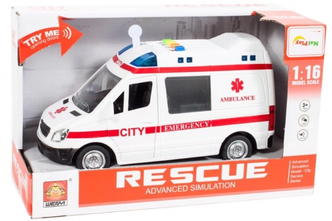 Ambulance Toy with Sound and Light Effects