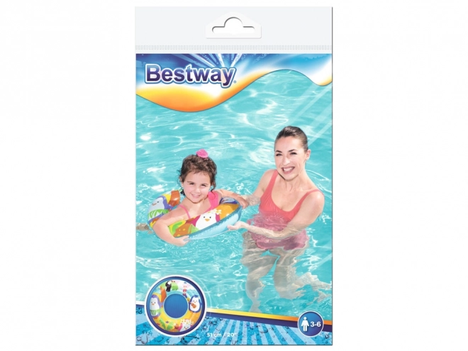 Kids Inflatable Dolphin Swim Ring – Penguin