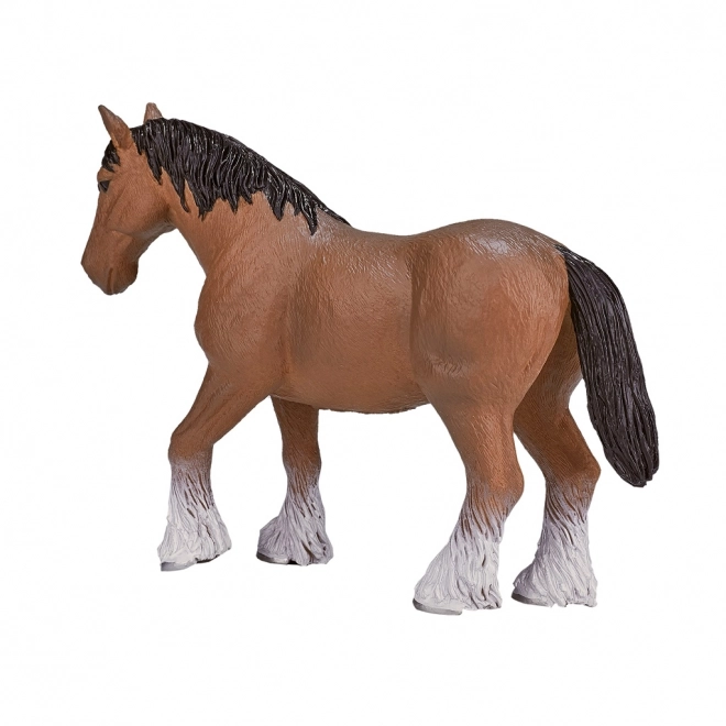 Realistic Light Brown Clydesdale Horse