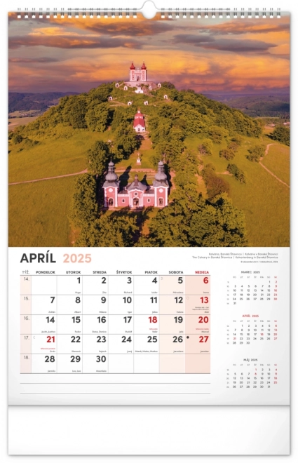 Wall Calendar Our Slovakia 2025