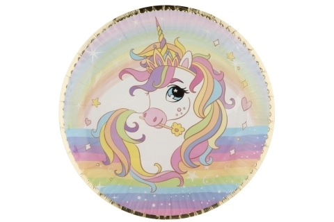 Unicorn Paper Plates Set of 6