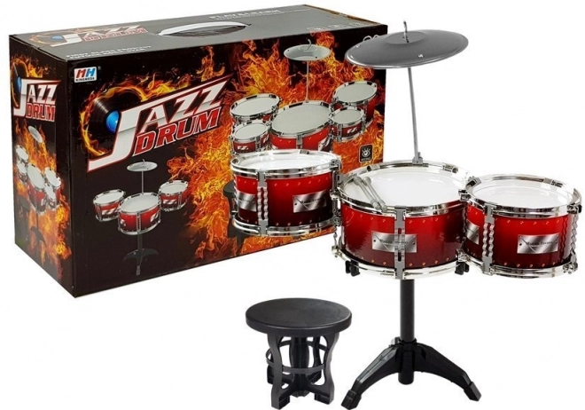 Red Drum Set for Children