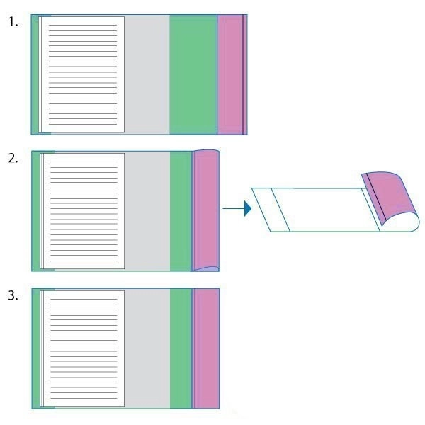 Universal Transparent PP Cover with Adhesive Strip